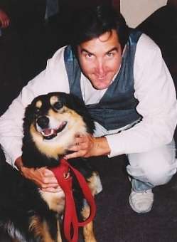 Joe teaches dogs how to behave well in public.
